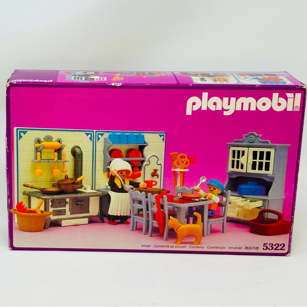 Playmobil Victorian Kitchen 5322 Mansion Dollhouse 5300 Hutch NIB